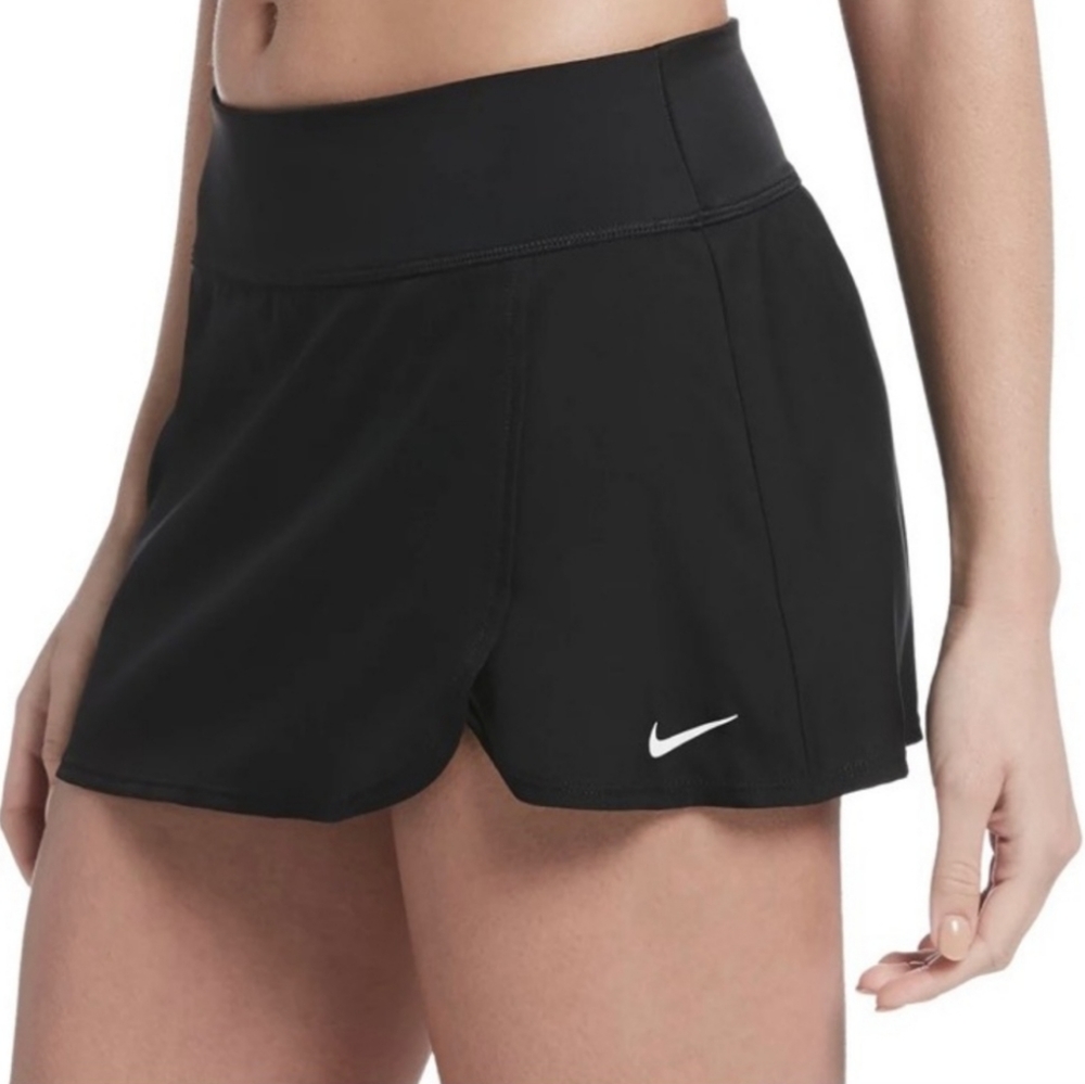 Nike Women's Solid Element Swim Skirt Black Size Medium